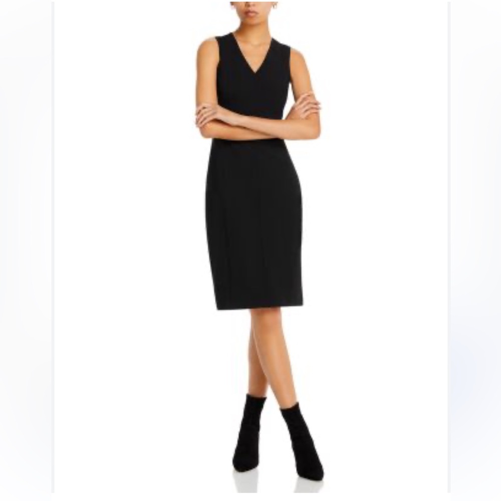 NEW • Theory • Women’s Mila V Neck Dress Black
8